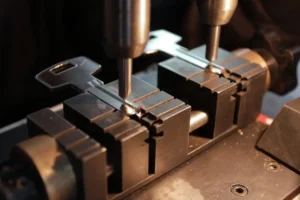 Lock cylinder and keys used during a rekeying service